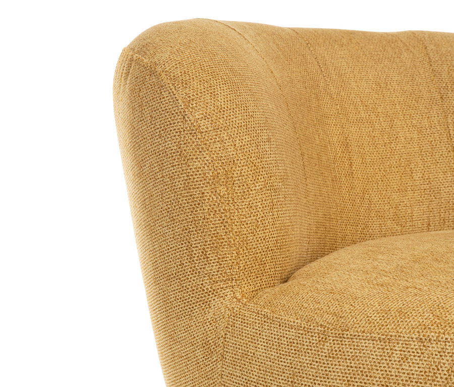 Detailansicht eines gelben Kindersessels „Cruiser“.