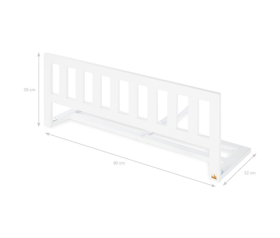 Pinolino Bettschutzgitter »Classic«, matt weiß, 91 cm.