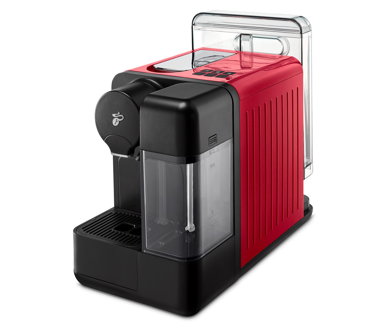 Rote Cafissimo milk Kaffeemaschine.