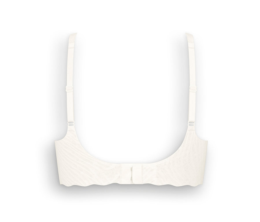 Detailaufnahme des sloggi ZERO Feel Bliss Soft Bra, silk white.