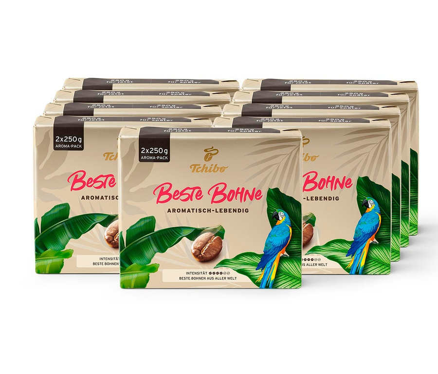 Beste Bohne - 9 x 500 g Gemahlen