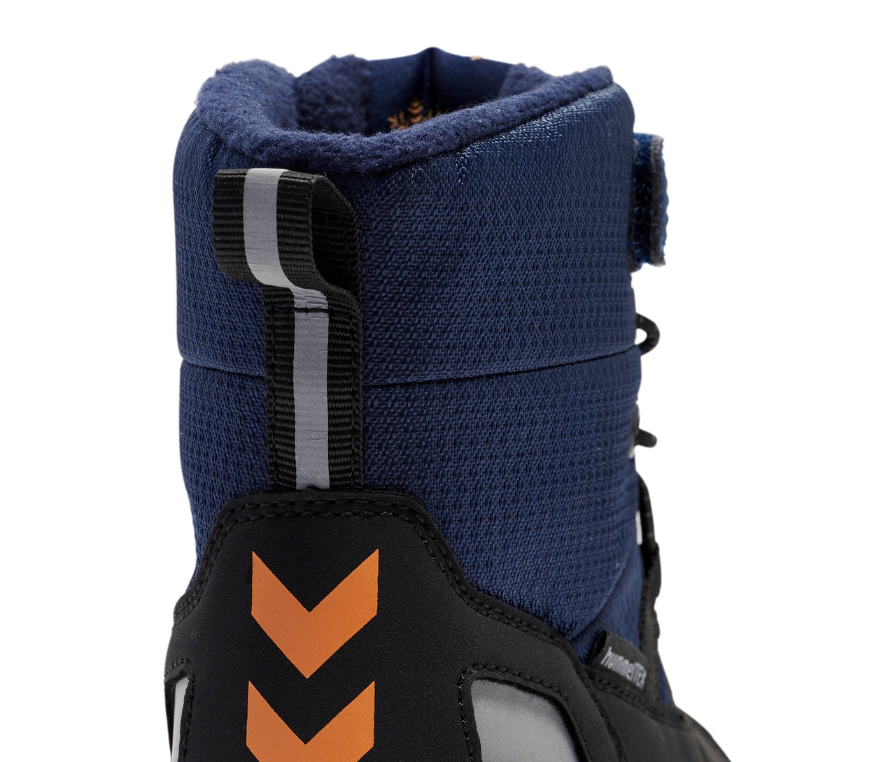 Detailansicht eines blauen HUMMEL Snow Boot Tex.