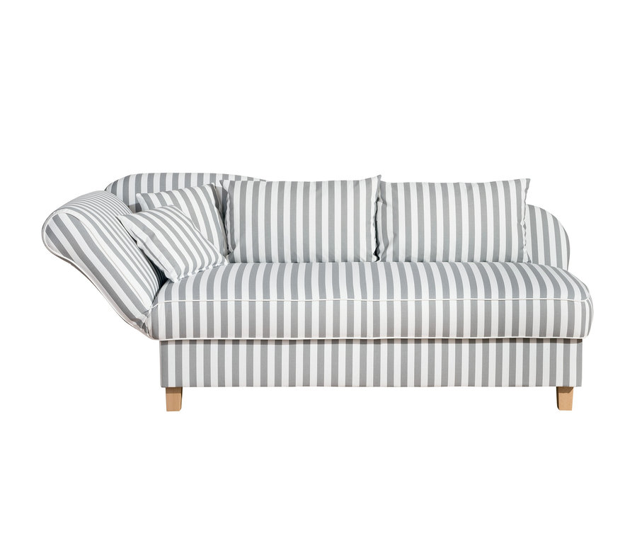 Gestreifte Max-Winzer®-Recamiere »Saturn« mit Stauraum, links.