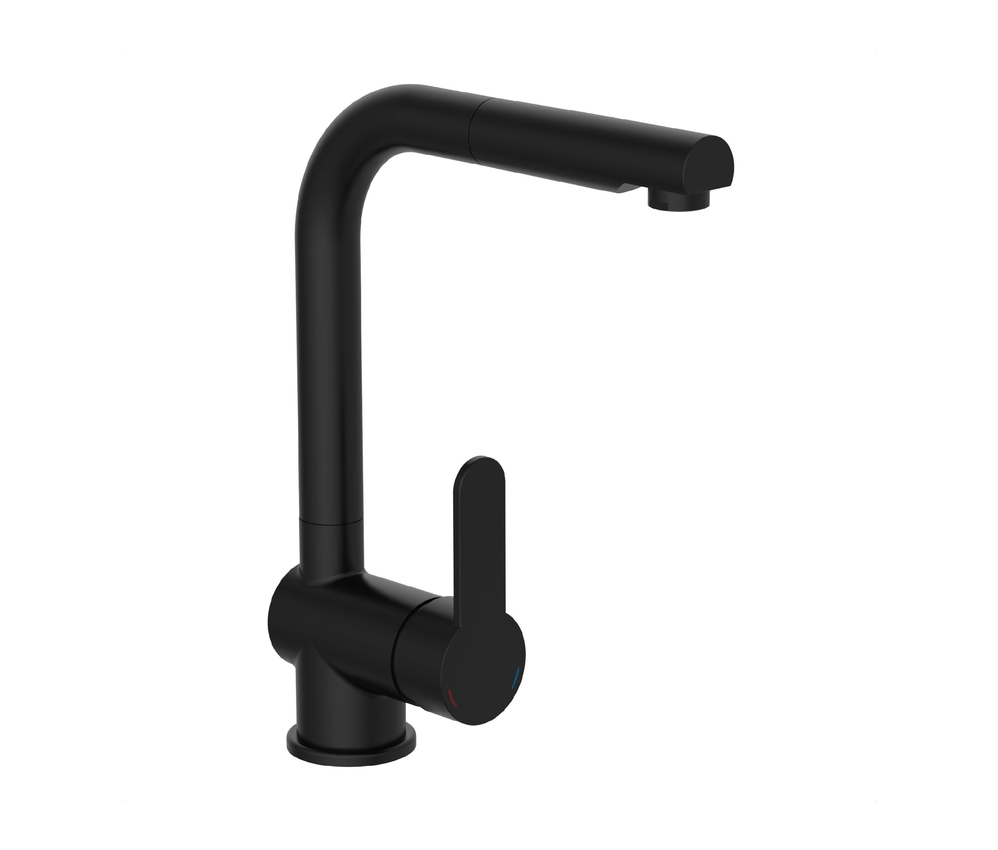 Eine Spültischarmatur »London« in Mattschwarz.