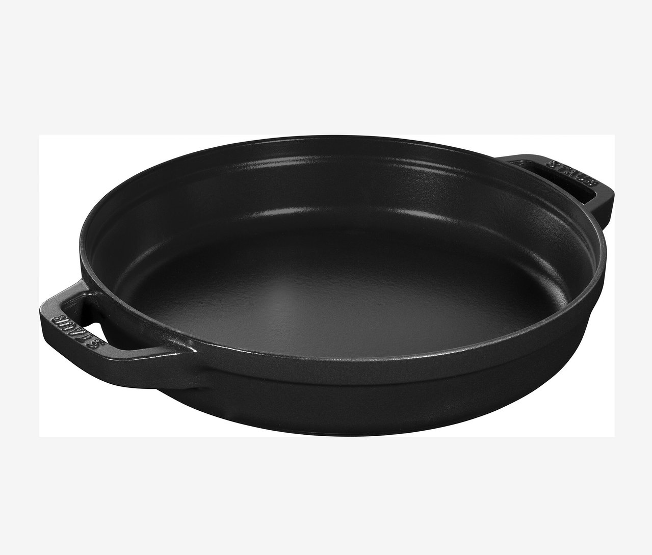 Schwarzer Staub Gusseisen-Kochtopf.