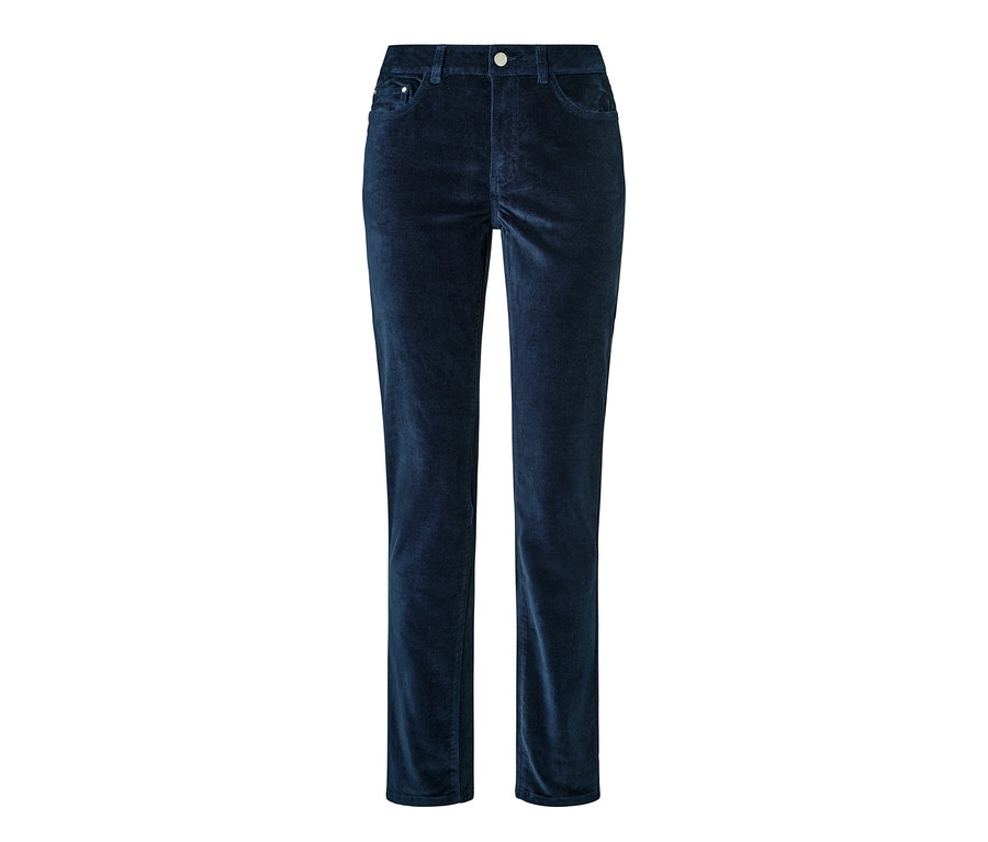 Dunkelblaue Samthose.