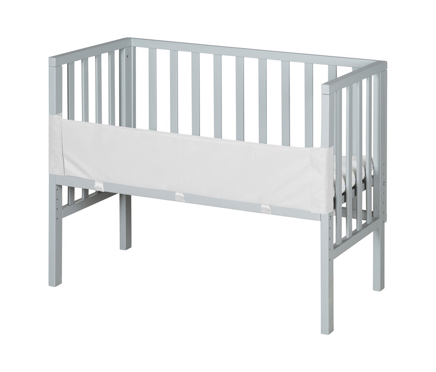 Graues roba 2-in-1-Beistellbett »safe asleep®«.