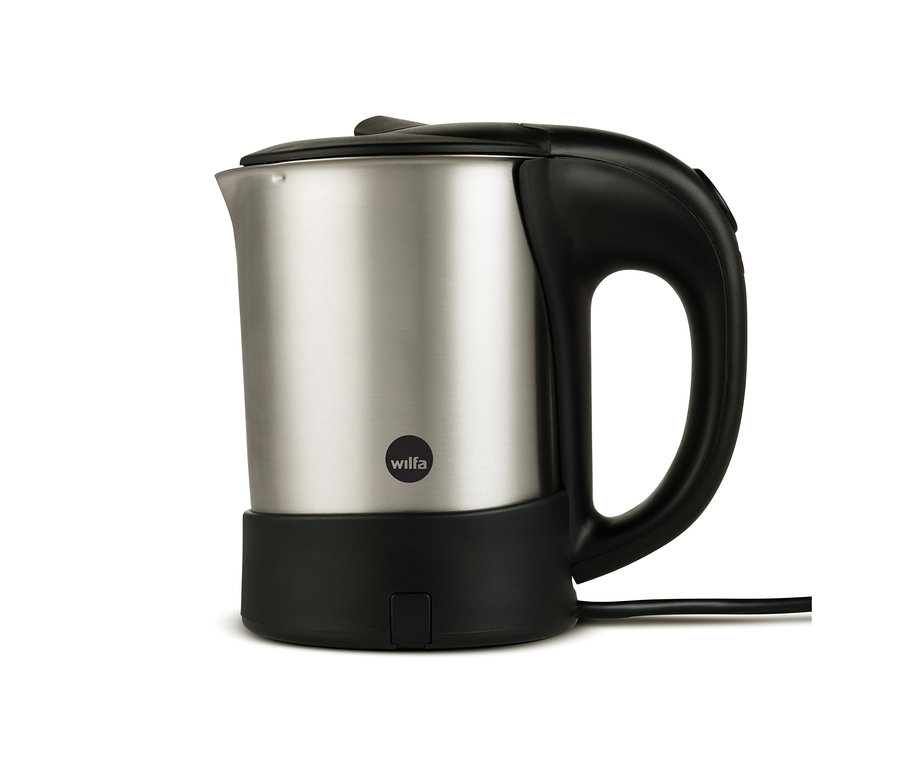 WILFA Wasserkocher TRAVEL, »TK-1000« aus Edelstahl mit schwarzem Griff.