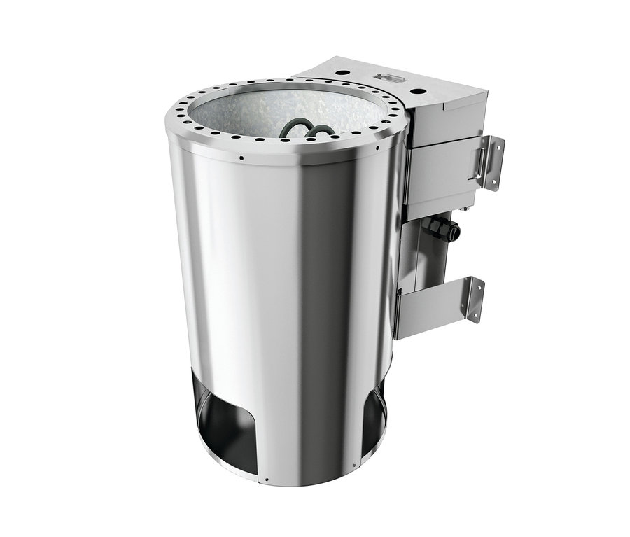 Karibu Sauna »Vivi 1«, Bio Saunaofen aus Edelstahl.