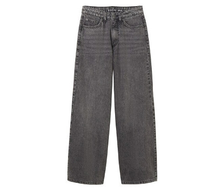 Tom Tailor Wide Leg Jeans, used mid stone grey denim