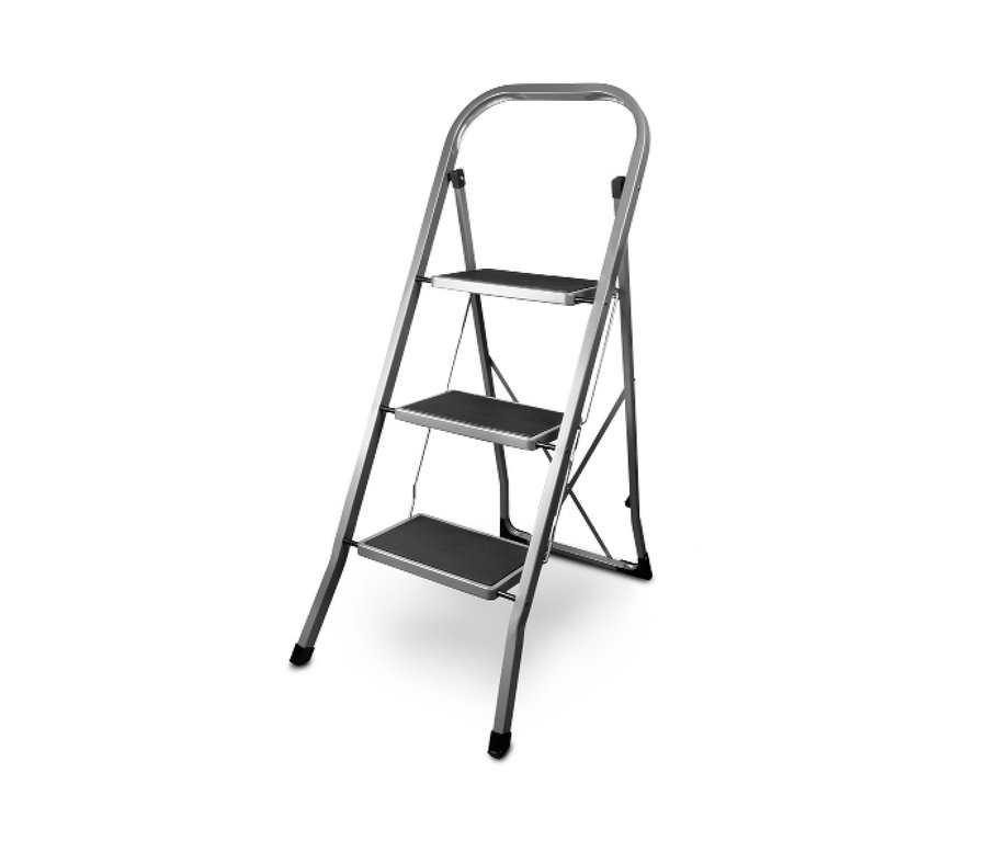 Klapptritt, 3-stufig, anthrazit.