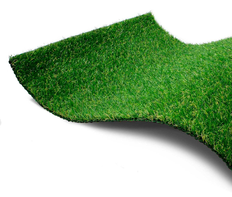 Nahaufnahme von Primaflor Kunstrasen »CAMELLIA« auf weissem Hintergrund.