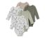 2x weiß mit Beeren-Alloverprint, 1x mintgrün, 1x khaki, 1x beige