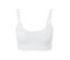 Weißes Seamless-Bustier mit Spitze.