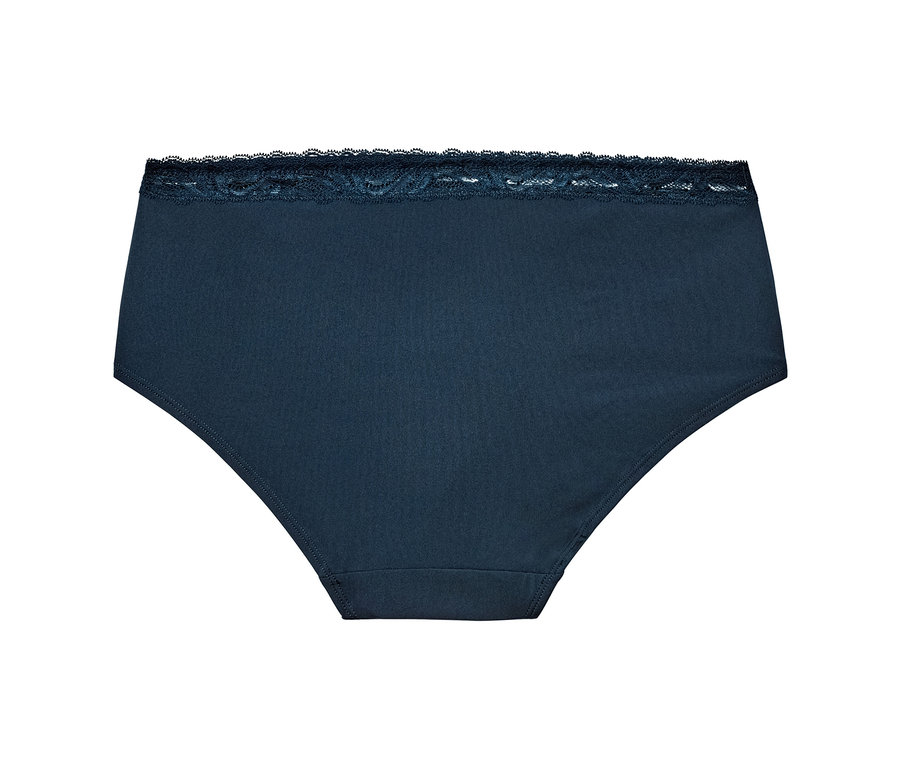 Marineblaue Panty mit Spitze. 5 Pantys.