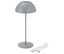 LED-Akku-Tischleuchte, grau