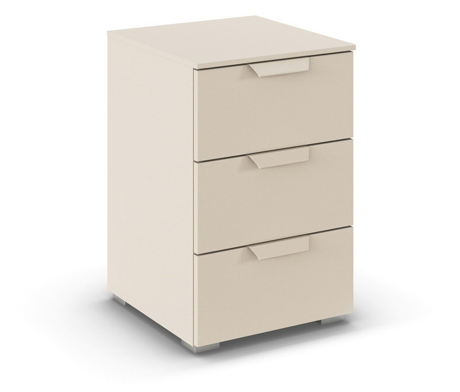 Beiger Nachttisch »Holga« von rauch mit drei Schubladen.