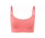 Papayafarbener Seamless-Bustier mit Spitze.