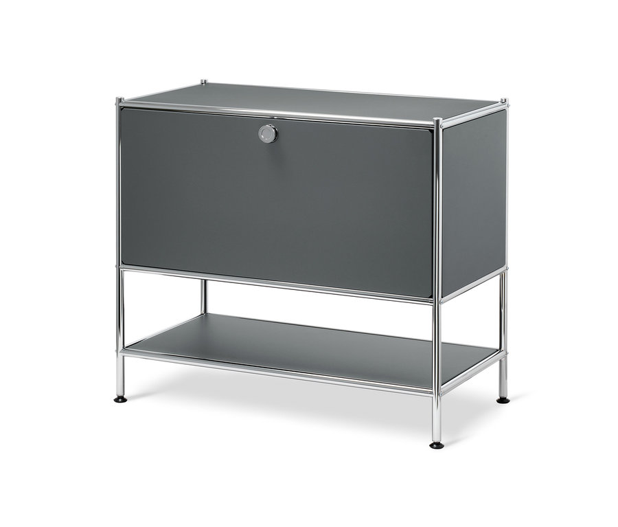 Graues Sideboard »CN3« mit einer Klappe.