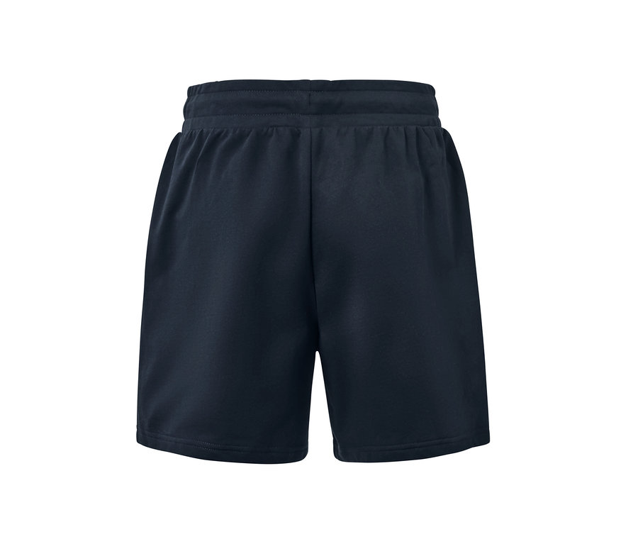 Marineblaue Sweatshorts.