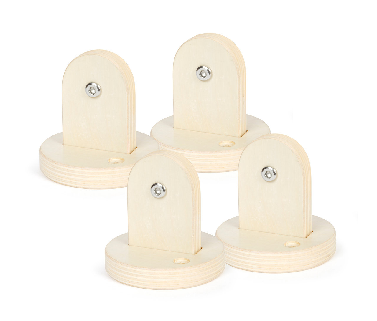 Vier small foot Kletterdreieck »Adventure« inklusive Sprossenwand-Adapter.