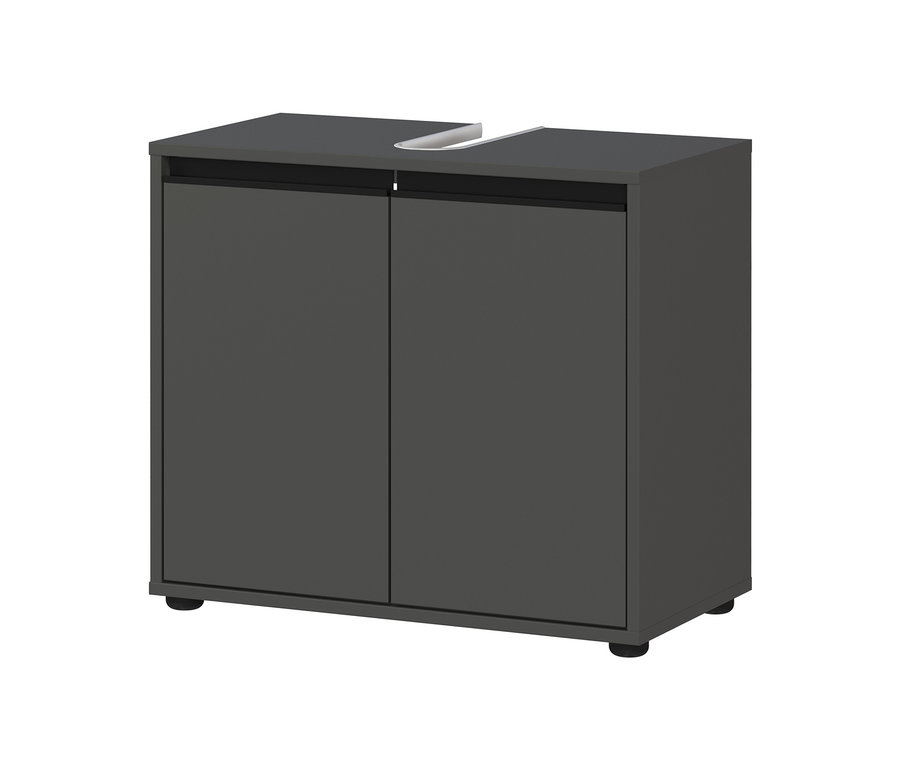 Graphitfarbener Waschbeckenunterschrank »Lemont«.