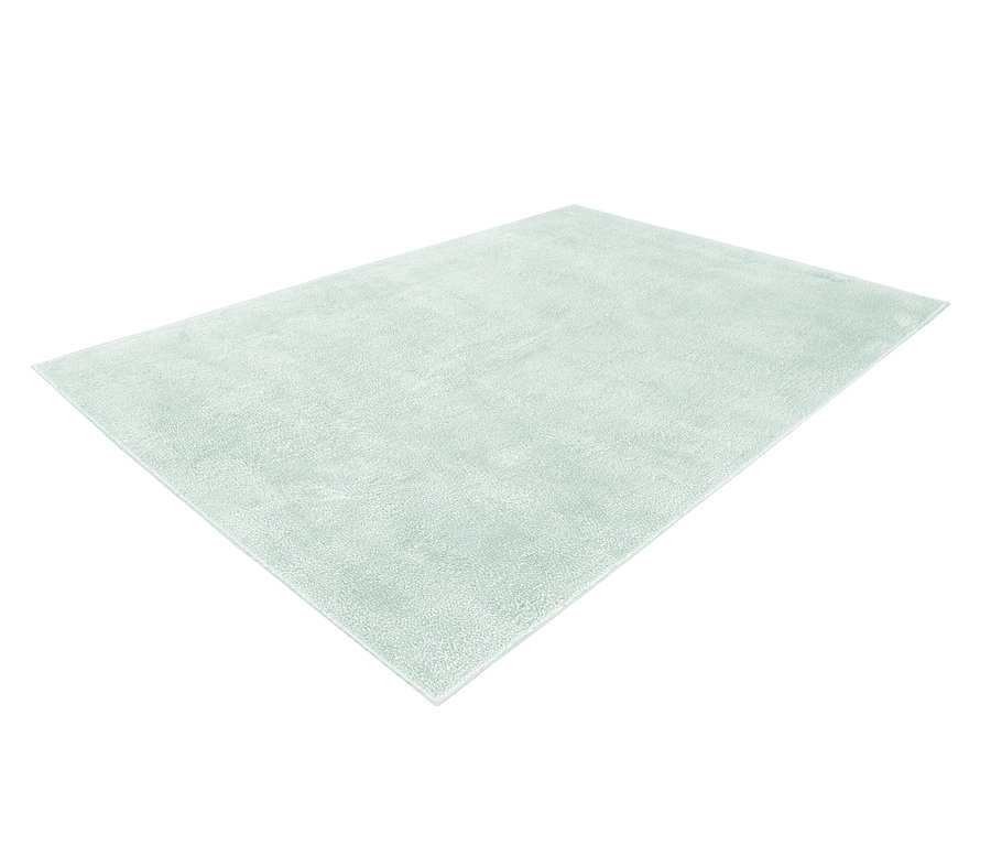 Ein hellgrüner Kayoom Hochflorteppich »Bali 110« auf weißem Hintergrund.