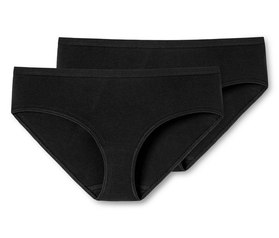 Zwei schwarze SCHIESSER Hipster.