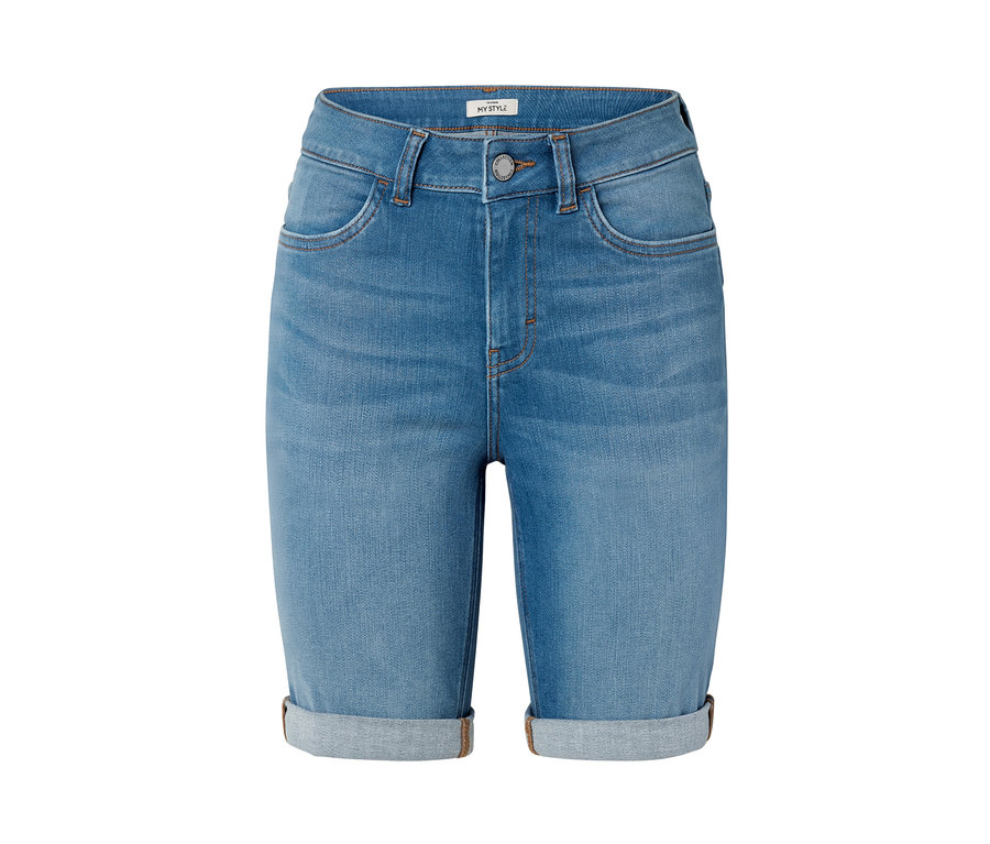 Helleblaue Bermuda Jeans im Fit »Lea«.