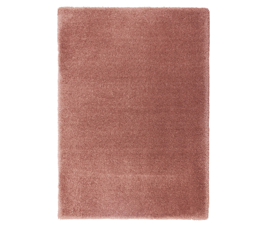 Nahaufnahme des rostfarbenen Teppichs »Pleasure«.