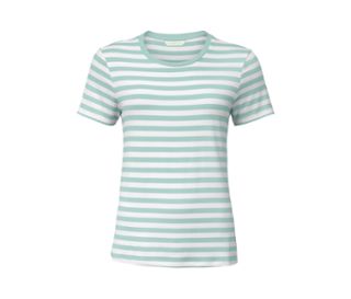 Mint-cremefarben gestreift
