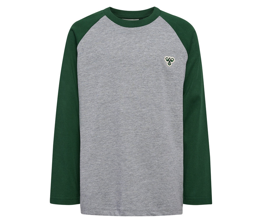 HUMMEL HMLJR Raglan Loose T-Shirt BEE, grün.