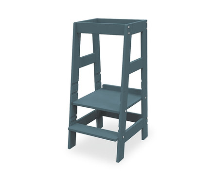 Blau lackierter Pinolino Lernturm »Fino«.