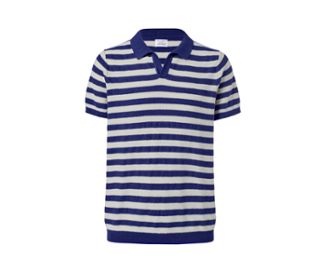 Offwhite-navy gestreift