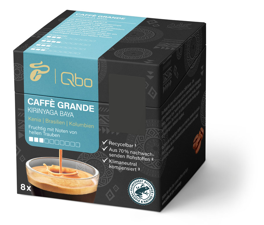 Qbo Caffè Grande KIRINYAGA BAYA - 8 Kapseln