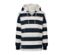 Gestreifter Hoodie.