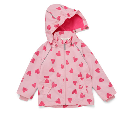 Kinder-Regenjacke, Herzen