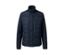Blaue Steppjacke.