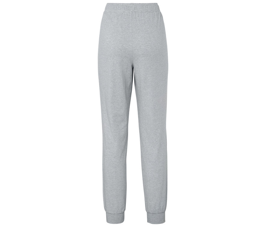 Rückansicht einer grauen Jogginghose.