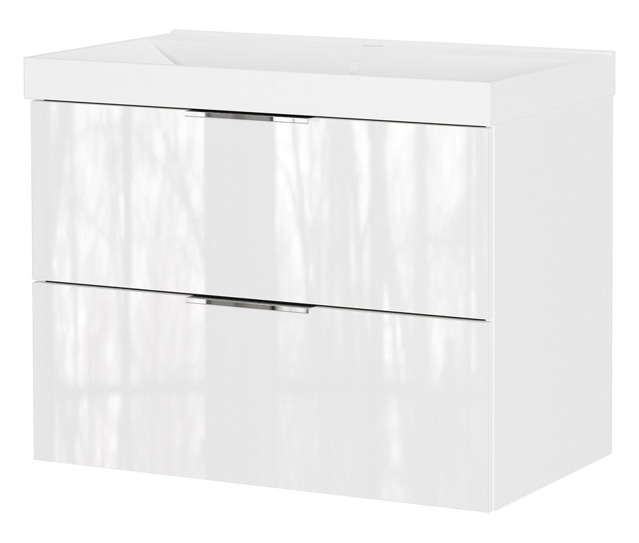 Grauer Waschtisch »Celano« mit großem Becken.