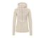 Offwhite Thermojacke mit Kapuze.