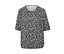 Schwarz mit weißem Blumen-Alloverprint