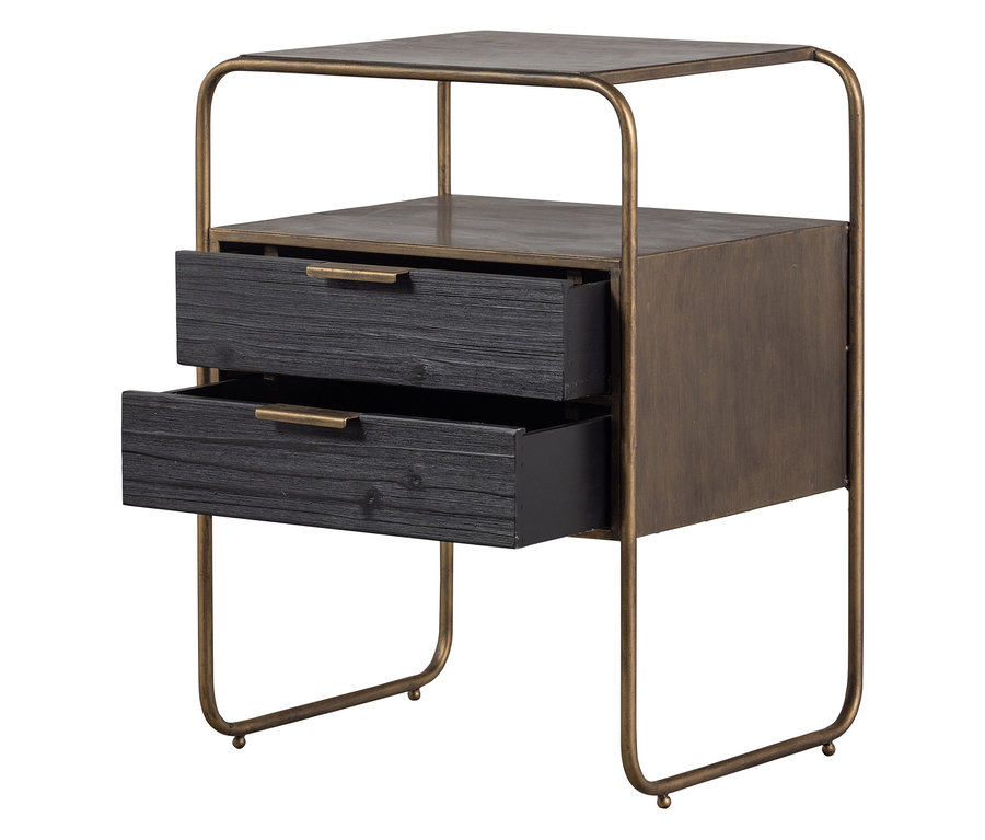 BePureHome Nachttisch »Polite« mit offener oberer Schublade.