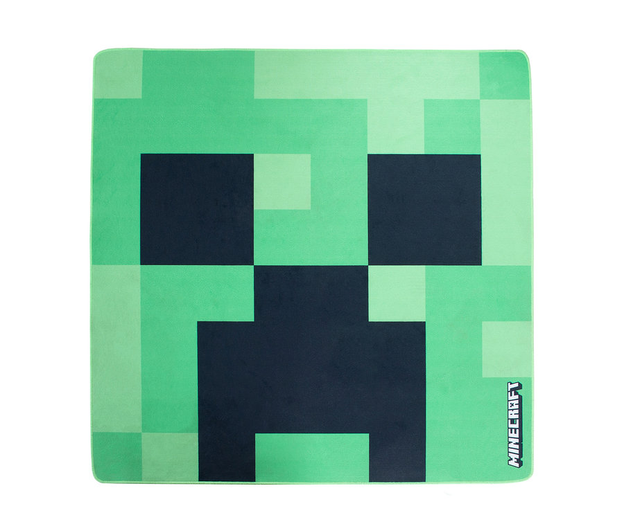 roba Minecraft Teppich "Creeper" mit Creeper-Gesicht Muster.