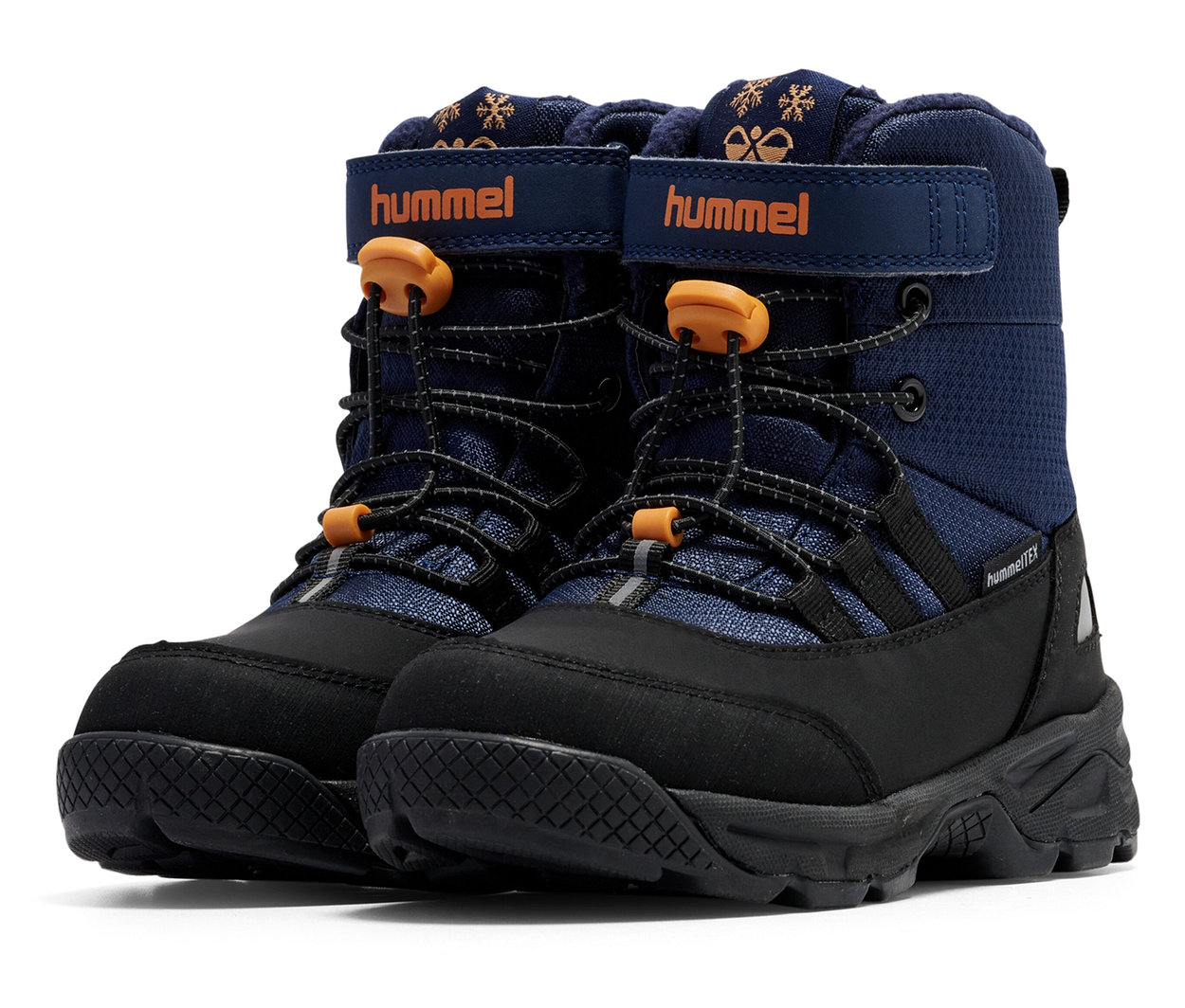Zwei blaue Hummel Snow Boot Tex.
