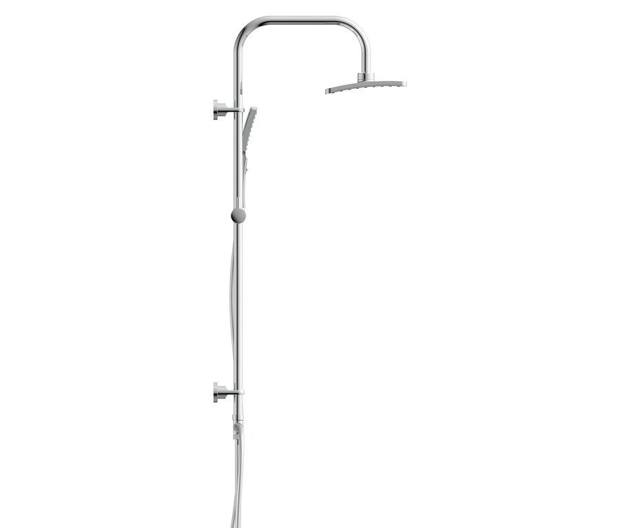 Chromfarbenes Überkopfbrause-Set »Mallorca«.