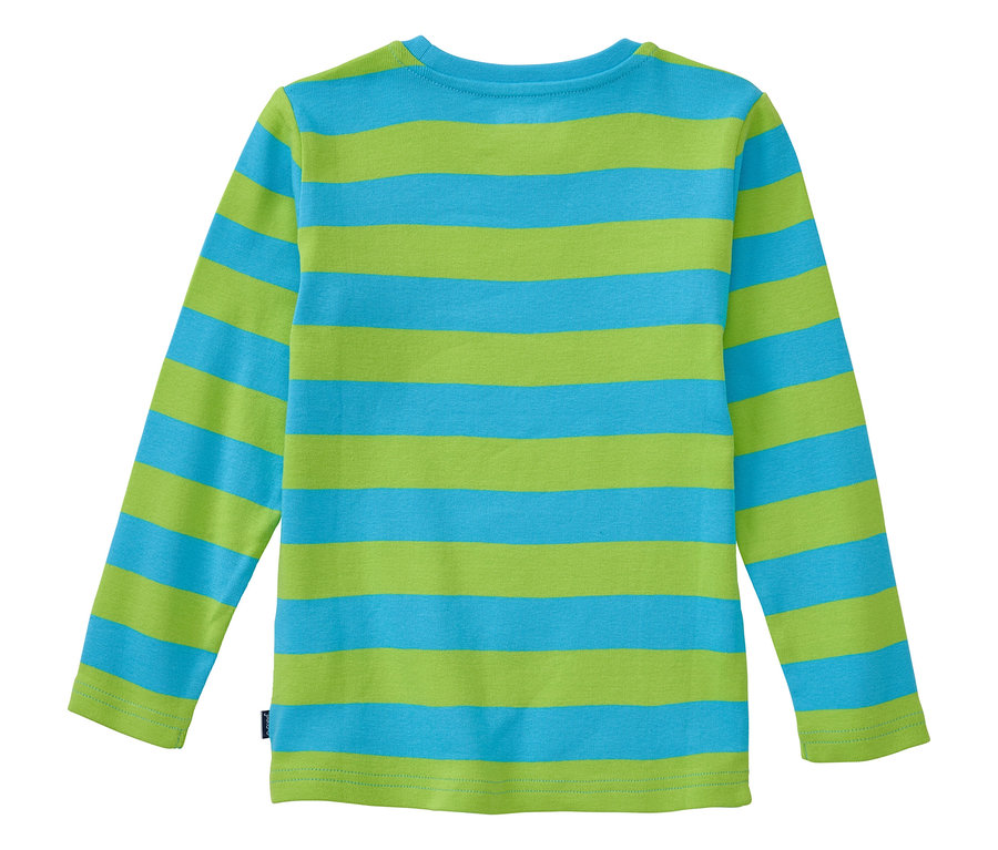 JAKO-O Streifenshirt, türkis-grün.