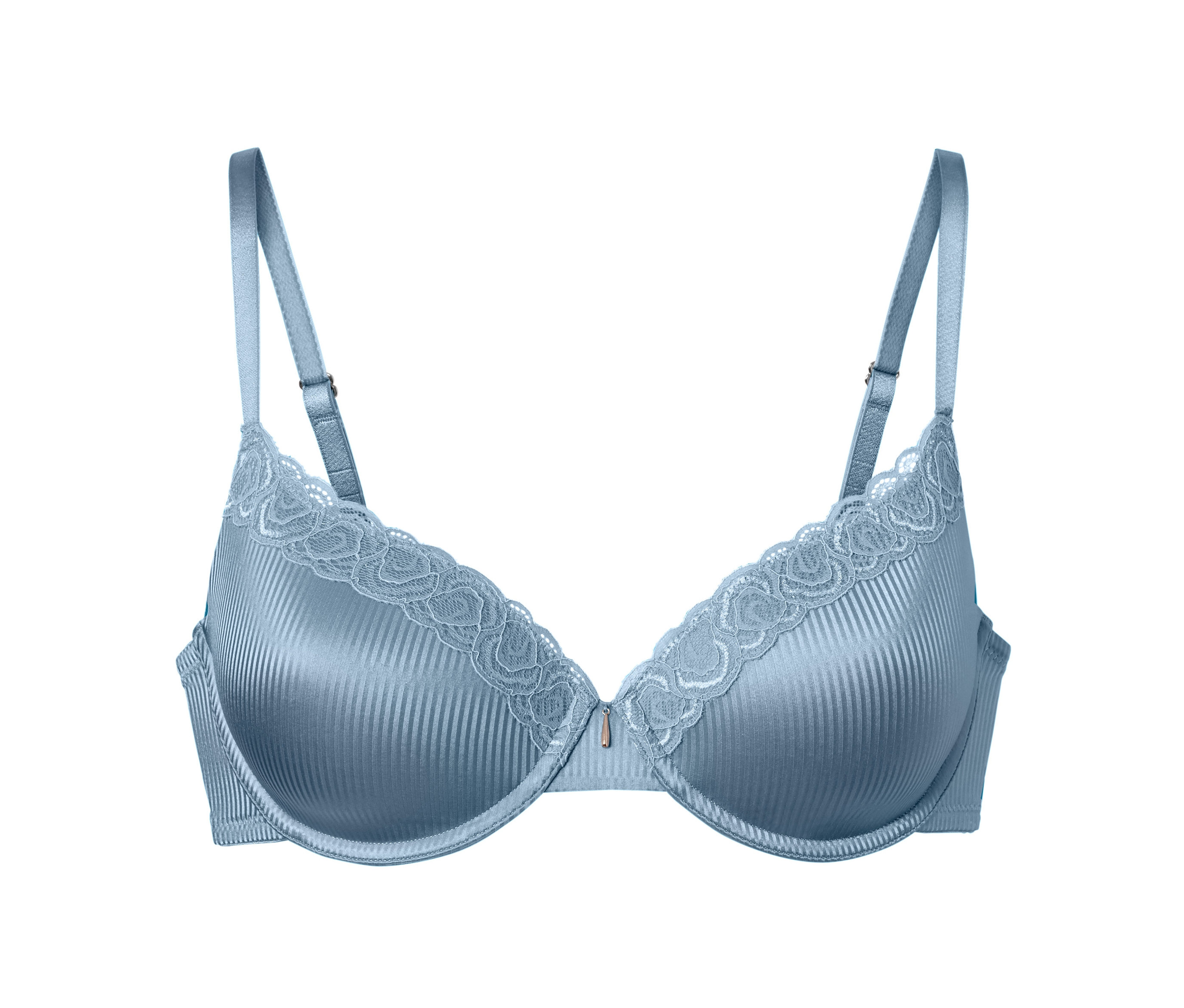 Hellblauer Schalen-BH.