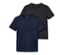 Zwei blaue T-Shirts mit Merinowolle.