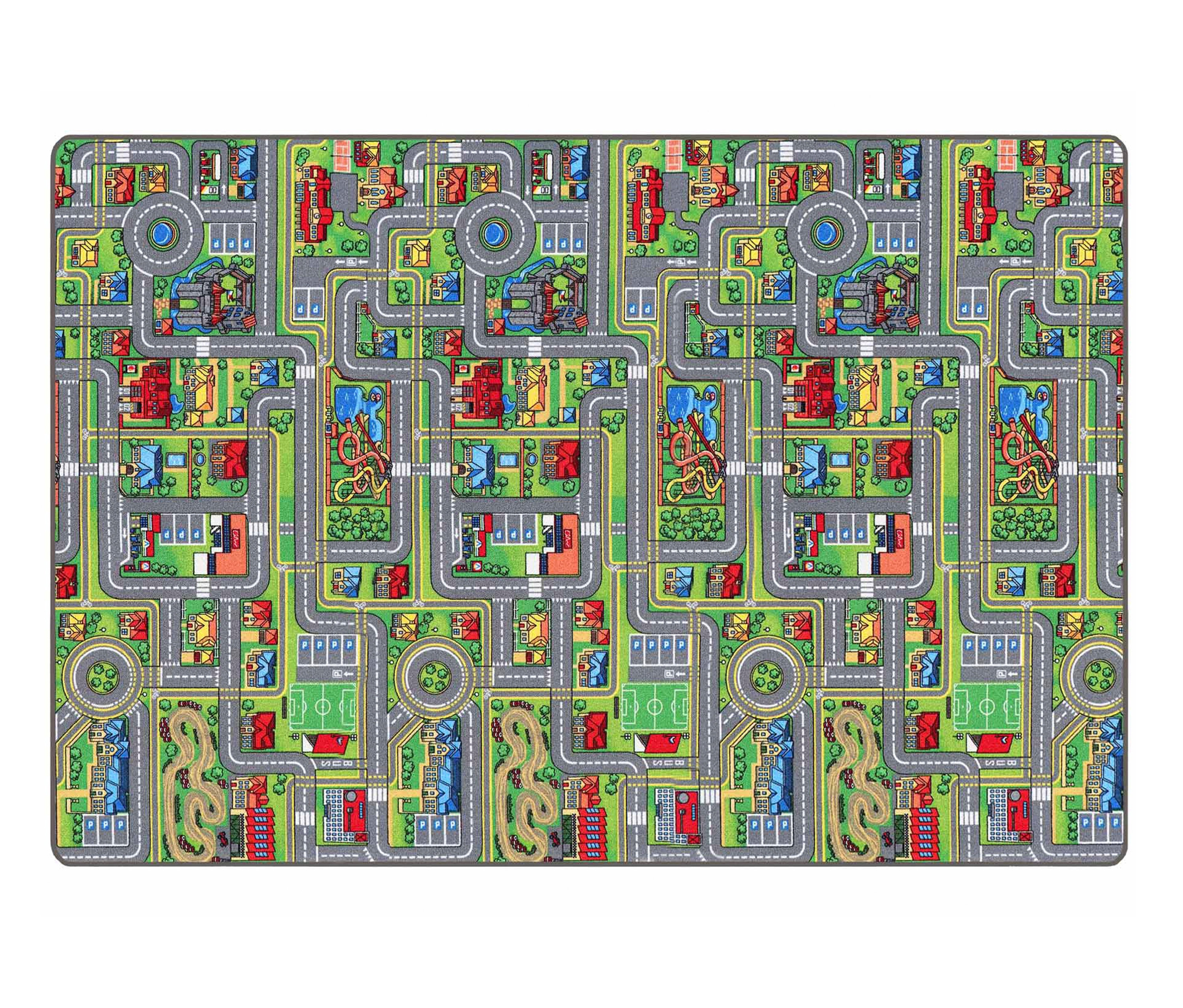 Spielteppich STREETS, ca. 140 x 200 cm, mit Stadtmotiv.